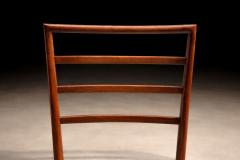 Rino Levi Set of 4 Chairs in Caviuna Leather Rino Levi 1960s - 4544722