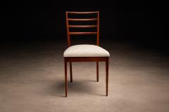 Rino Levi Set of 4 Chairs in Caviuna Leather Rino Levi 1960s - 4544727