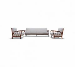 Rino Levi Sofa in Hardwood by Rino Levi in Hardwood Boucle 1960s Lot 395 - 4376793