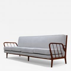 Rino Levi Sofa in Hardwood by Rino Levi in Hardwood Boucle 1960s Lot 395 - 4379151
