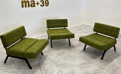 Rito Valla Set of 3 of Panchetto Reclining Chairs by Rito Valla for IPE Italy 1960s - 3291267