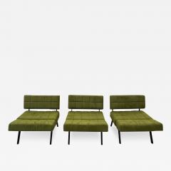 Rito Valla Set of 3 of Panchetto Reclining Chairs by Rito Valla for IPE Italy 1960s - 3293566