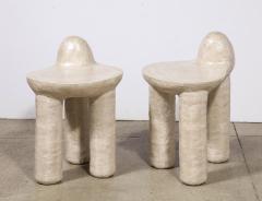 River Valadez Pair of Pearl Nube Chairs - 3052390