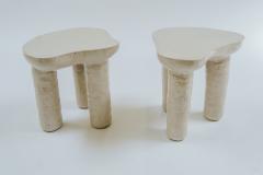 River Valadez River Valadez Creamy Nube Tripod Side Table 2023 - 4587851