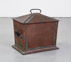 Riveted Copper Arts and Crafts Kindling Box - 2876973
