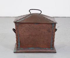 Riveted Copper Arts and Crafts Kindling Box - 2876975