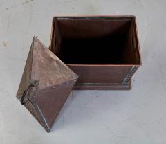 Riveted Copper Arts and Crafts Kindling Box - 2876981