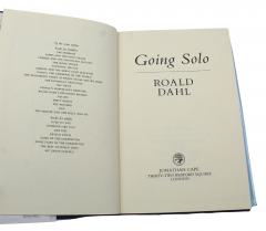 Roald Dahl Going Solo Signed by Roald Dahl First Edition in Original Dust Jacket 1986 - 4182346
