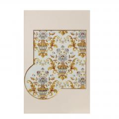 Robatienne Pasquier French Art Deco Hand Painted Gouache Wallpaper Design - 1807823
