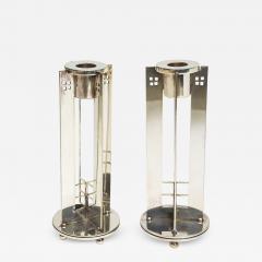 Robert AM Stern American Modern Silver Plate Candlesticks Robert A M Stern for Swid Powell - 4222095