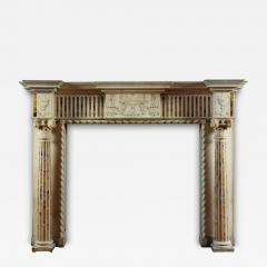 Robert Adam A FINE STATUARY AND CONVENT SIENA MARBLE NEOCLASSICAL CHIMNEYPIECE - 3706562