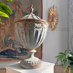 Robert Adam Adam Style Cast Iron Urn attributed to the Carron Iron Works Scotland - 4054300