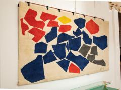 Robert Arthur Goodnough Vintage Cubist Inspired Tapestry by Robert Goodnough USA circa 1980 - 4386513