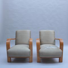 Robert Block Pair of Fine French 1930s Armchairs by Robert Block - 3924934