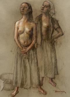 Robert Brackman Standing Female Nudes  - 4796611