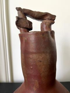 Robert Chapman Turner Sculptural Ceramic Handled Vase by Robert Turner - 1979761