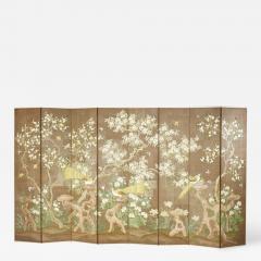 Robert Crowder Hand Painted Eight Panel Screen by Robert Crowder - 609198