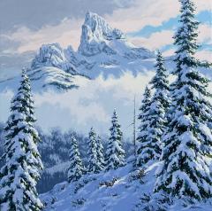 Robert E Wood Above the Clouds Black Tusk - 4420952