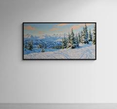 Robert E Wood Snow Tracks - 4414549