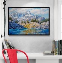 Robert E Wood Spectrum Lake Monashee Mountains  - 4118469
