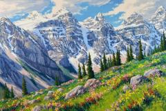 Robert E Wood Wildflowers Valley of the Ten Peaks - 4179499