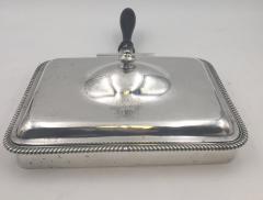Robert Garrard Garrard English Sterling Silver 1806 Georgian Covered Cheese Warmer Dish - 3237363