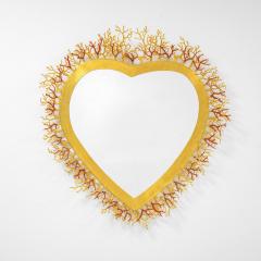 Robert Goossens Large Coral Heart Mirror - 3860719