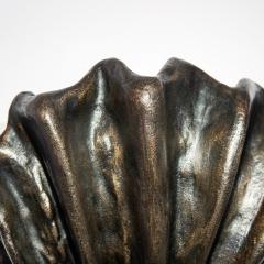 Robert Goossens Shell shaped wall light in brown patinated bronze - 3614466