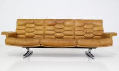 Robert Haussmann 1970s Robert Haussmann for de Sede DS P leather sofa - 2539610