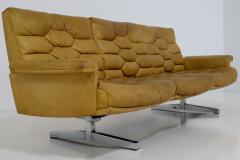 Robert Haussmann 1970s Robert Haussmann for de Sede DS P leather sofa - 2539615