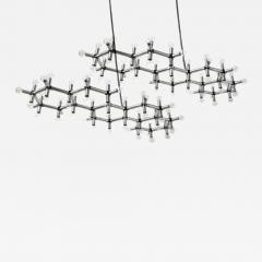 Robert Haussmann Mid Century Modern Robert Haussmann Aluminum Pair of Suspension Lamps - 2922281