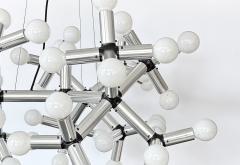 Robert Haussmann Robert Haussmann Monumental 50 Light Molecule Light Structure Chandelier - 3300306