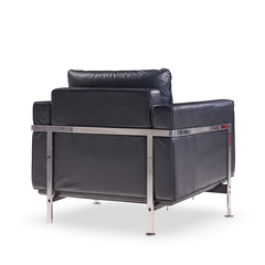 Robert Haussmann Robert Haussmann for De Sede Mid Century Black Leather Chairs Pair - 4710740