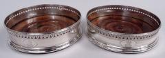 Robert Hennell Pair of Robert Hennell Georgian Neoclassical Wine Coasters 1792 - 4341015