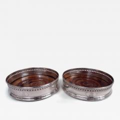 Robert Hennell Pair of Robert Hennell Georgian Neoclassical Wine Coasters 1792 - 4344694