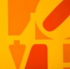 Robert Indiana After Robert Indiana Golden Love Screenprint Serigraph Yellow Orange Red - 2777556