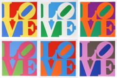 Robert Indiana The Garden of Love Suite of Six  - 165728