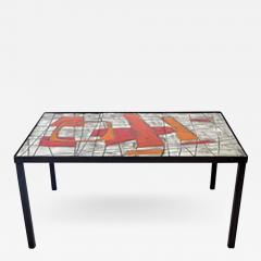 Robert Jean Cloutier French Ceramic Coffee Table by Jean and Robert Cloutier Freres Cloutier - 468185