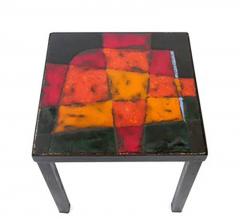 Robert Jean Cloutier French Ceramic Side Tables by Freres Cloutier - 465599