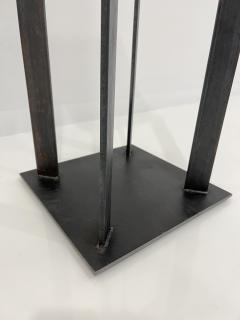 Robert Koch Artist Made Industrial Steel Pedestal Stand by Robert Koch USA 2018 - 3367218