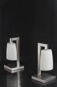 Robert Kuo Bell Shape Lamp Bai Jade Peking Glass by Robert Kuo Hand Carved Limited - 3830172