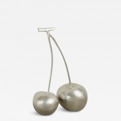 Robert Kuo Cherries White Bronze by Robert Kuo Hand Repousse Limited Edition - 3835919