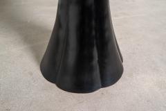 Robert Kuo Contemporary 6 Lobed Petal Stand Table in Black Lacquer by Robert Kuo - 4513520