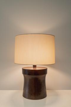 Robert Kuo Contemporary Antiqued Copper Dong Shan Table Lamp by Robert Kuo Limited Edition - 4035935