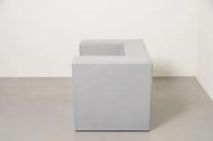 Robert Kuo Contemporary Arm Rest Chair in Grey Lacquer by Robert Kuo Limited Edition - 3836872
