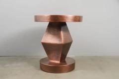 Robert Kuo Contemporary Brancusi Table in Antique Copper by Robert Kuo - 3836890