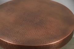 Robert Kuo Contemporary Brancusi Table in Antique Copper by Robert Kuo - 3836892