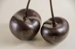 Robert Kuo Contemporary Cherries Sculpture in Dark Antique Copper by Robert Kuo - 3836858