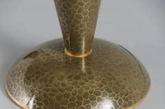 Robert Kuo Contemporary Cloisonn Baluster Lamp in Moss by Robert Kuo Limited Edition - 3835090