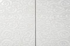 Robert Kuo Contemporary Cloud Armoire in Cream Lacquer by Robert Kuo - 3838341